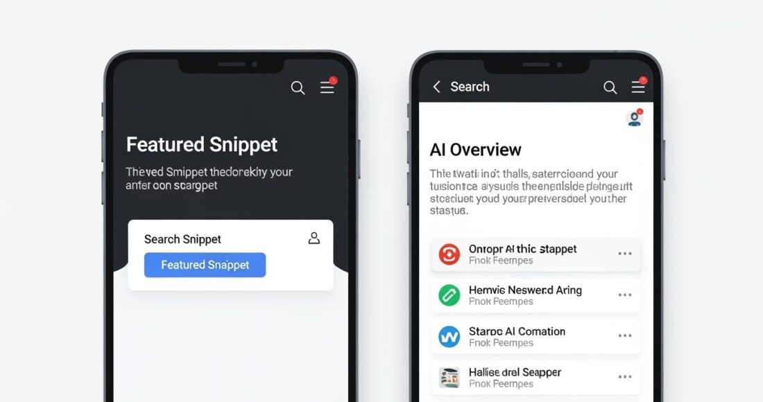 Comparing a single-source featured snippet with a multi-source AI Overview side-by-side. - how to rank in ai overviews