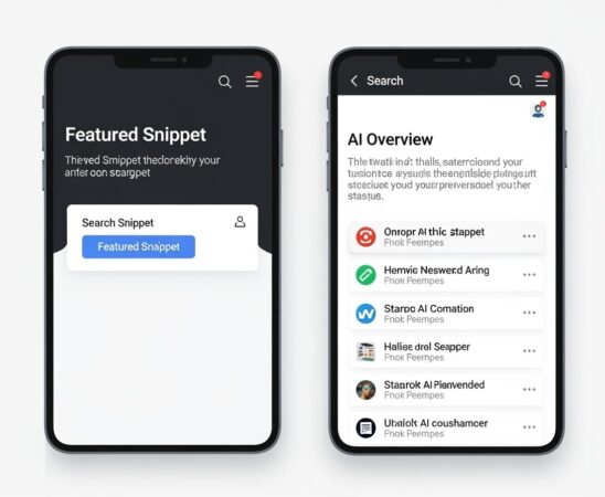 Comparing a single-source featured snippet with a multi-source AI Overview side-by-side. - how to rank in ai overviews